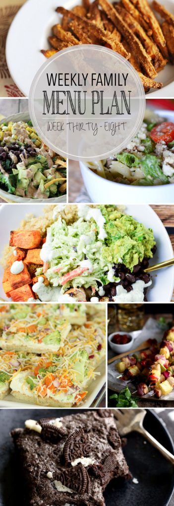 Weekly Menu Plan - Week 38 | Melanie Makes