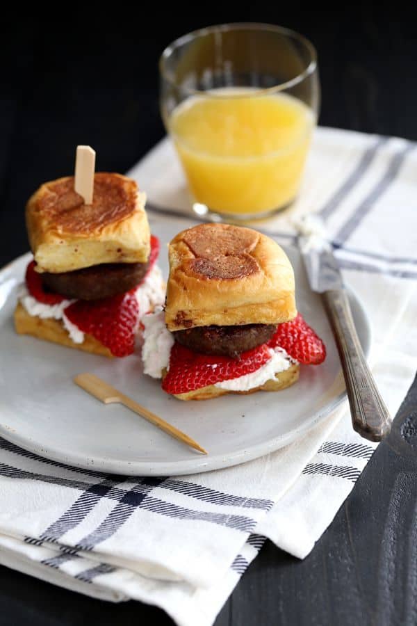 Stuffed French Toast And Sausage Sliders Melanie Makes