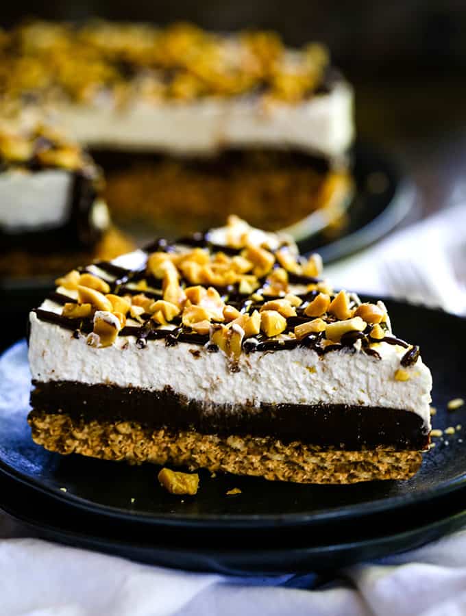 Almost No Bake Drumstick Cheesecake