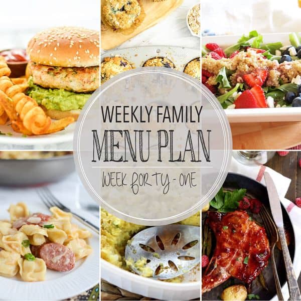 Weekly Family Menu – Week 41