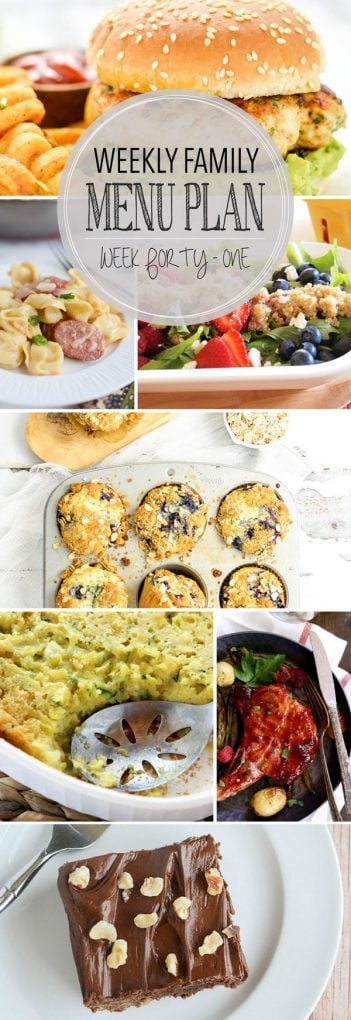 Weekly Family Menu Plan - Week 41 | Melanie Makes