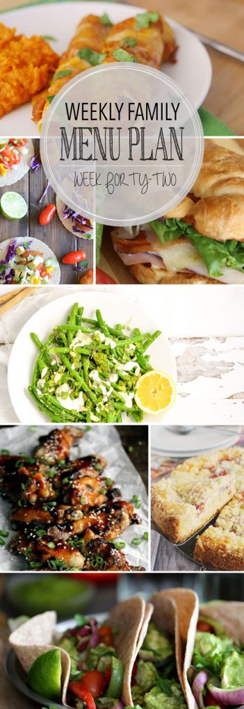 Weekly Family Menu Plan - Week 42 | Melanie Makes
