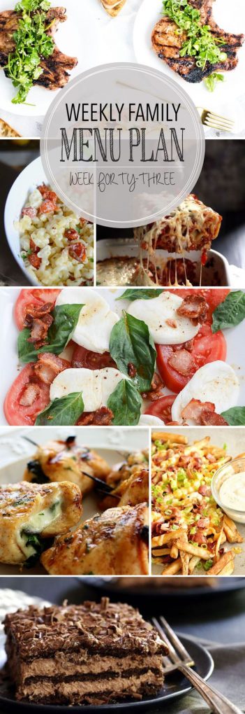Weekly Family Menu Plan - Week 42 | Melanie Makes