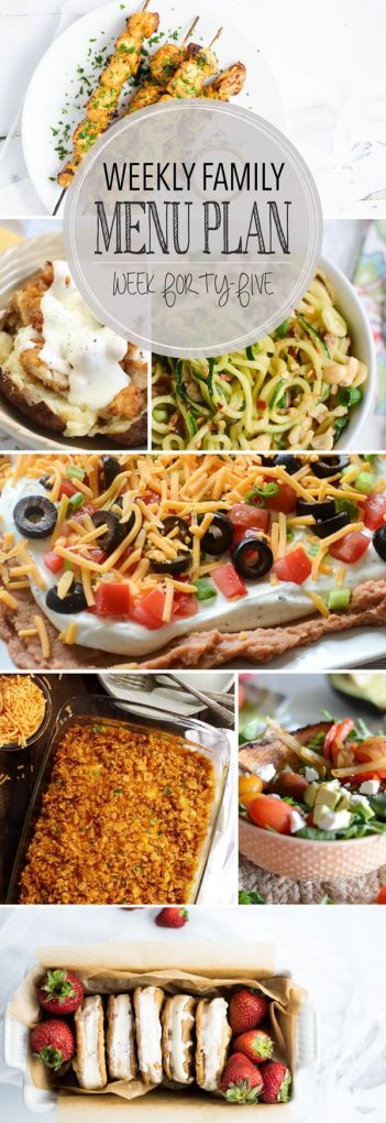 Weekly Family Menu Plan - Week 45 | Melanie Makes