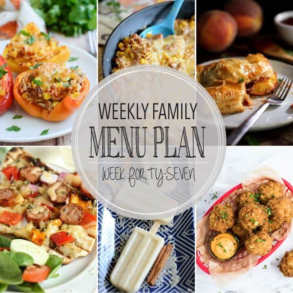 Weekly Family Menu Plan – Week 47