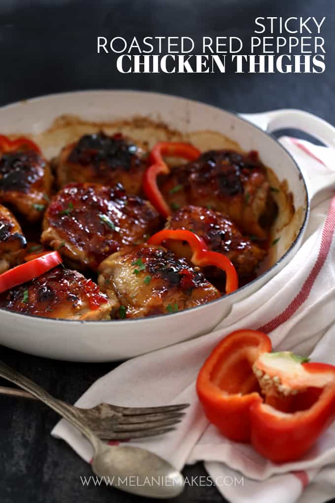 https://melaniemakes.com/images/2016/07/sticky-roasted-red-pepper-chicken-thighs-collage.jpg