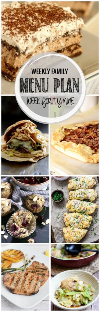 Weekly Family Menu Plan - Week 49 | Melanie Makes