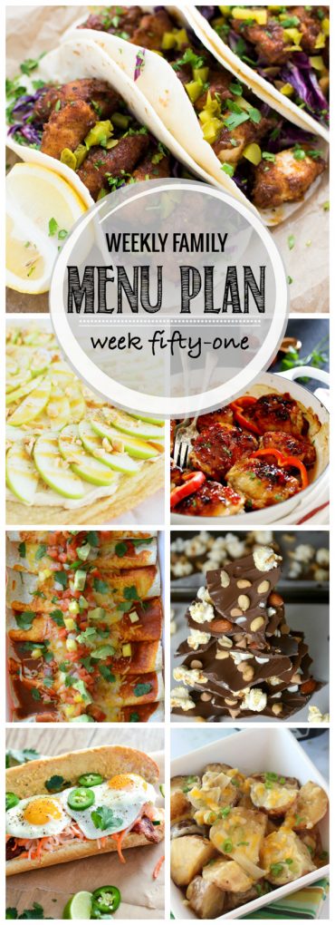 Weekly Family Menu Plan | Melanie Makes