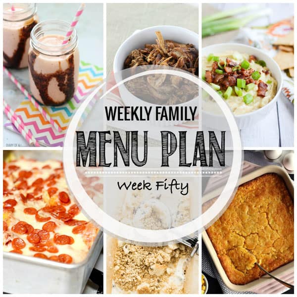 Weekly Family Menu Plan – Week 50