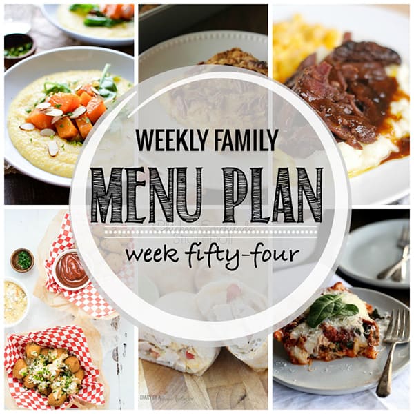 Weekly Family Meal Plan – Week 54