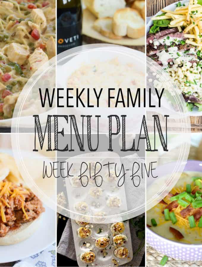 Weekly Family Meal Plan – Week 55