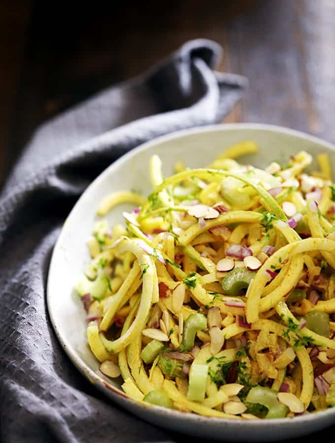 Spiralized Indian Waldorf Salad