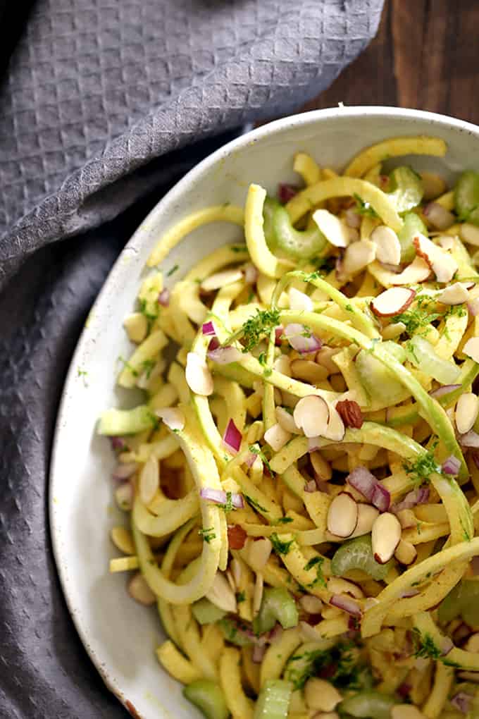 Spiralized Indian Waldorf Salad | Melanie Makes