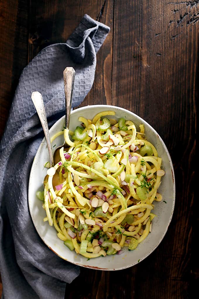 Spiralized Indian Waldorf Salad | Melanie Makes