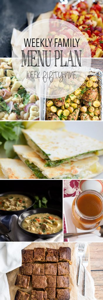 Weekly Family Menu Plan - Week 59 | Melanie Makes