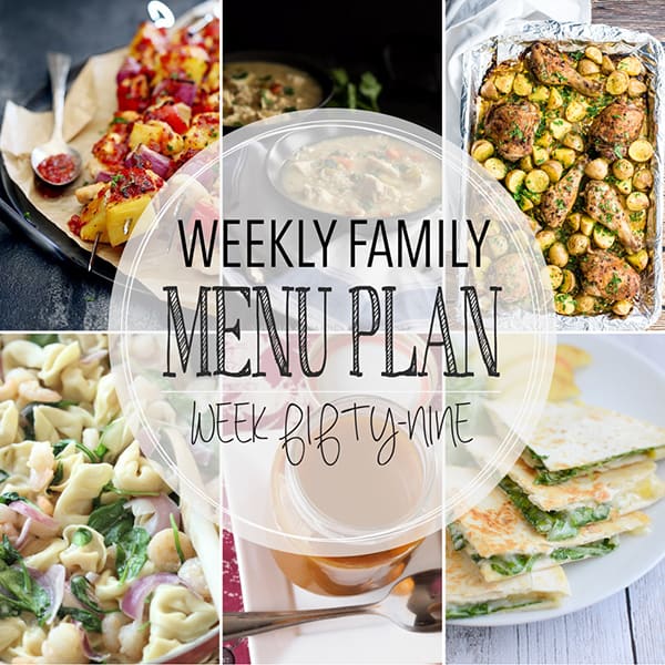 Weekly Family Meal Plan – Week 59