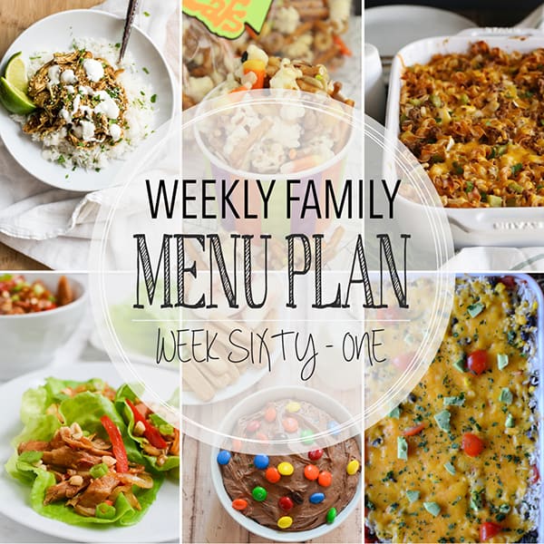 Weekly Family Meal Plan – Week 61