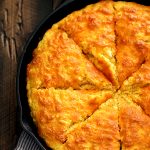 Pumpkin Cream Cheese Skillet Cornbread | Melanie Makes