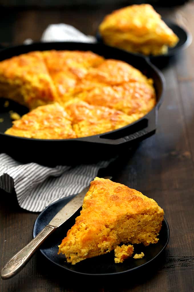 Pumpkin Cream Cheese Skillet Cornbread Melanie Makes