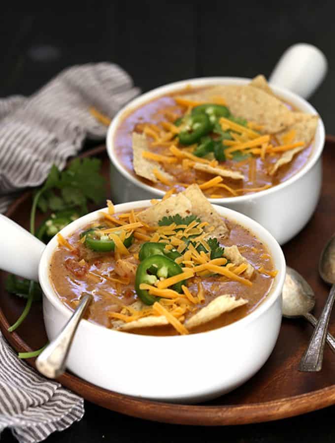 Slow Cooker King Ranch Chicken Soup
