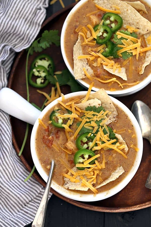 Slow Cooker King Ranch Chicken Soup Melanie Makes