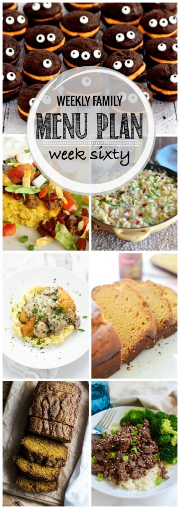 Weekly Family Menu Plan - Week 60 | Melanie Makes
