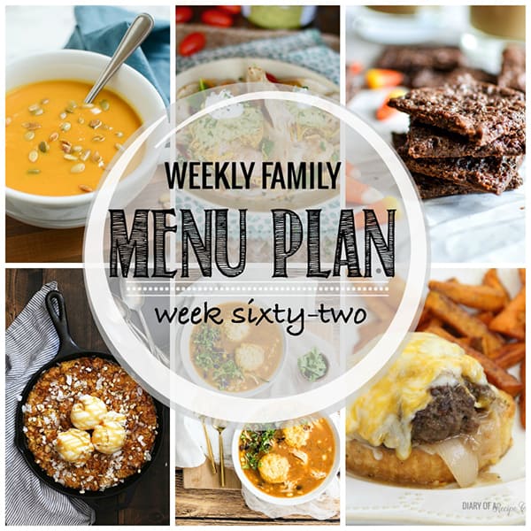 Weekly Family Meal Plan – Week 62