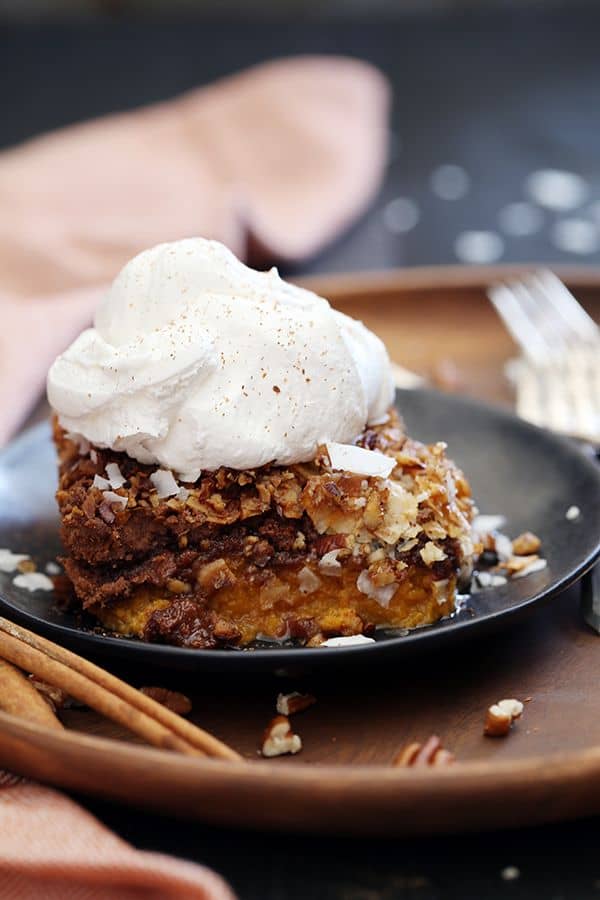 The Best Pumpkin Pie Recipes including German Chocolate Upside Down Pumpkin Pie