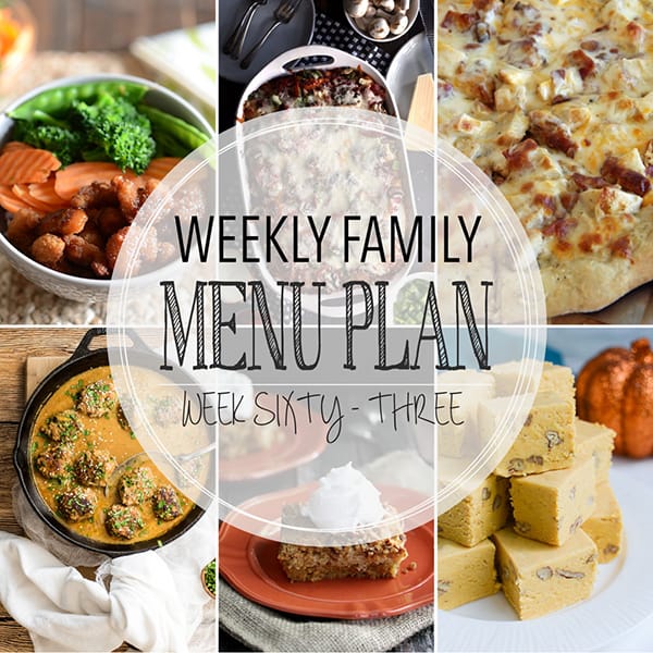 Weekly Family Meal Plan – Week 63