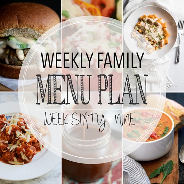 Weekly Family Meal Plan – Week 69