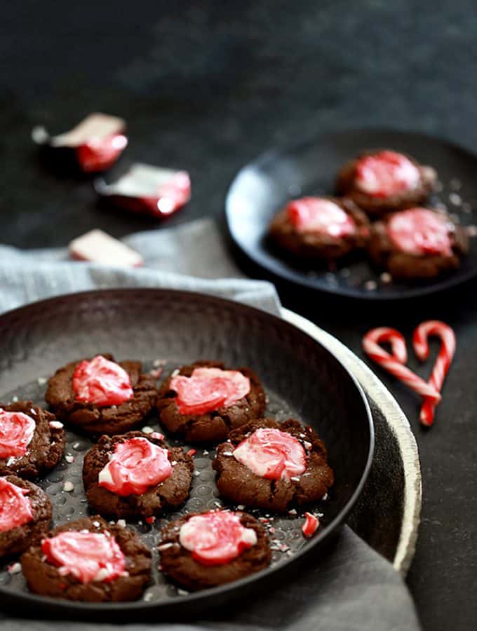 Mocha Peppermint Crunch Cookies