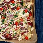 Chicken Reuben Sheet Pan Nachos | Melanie Makes