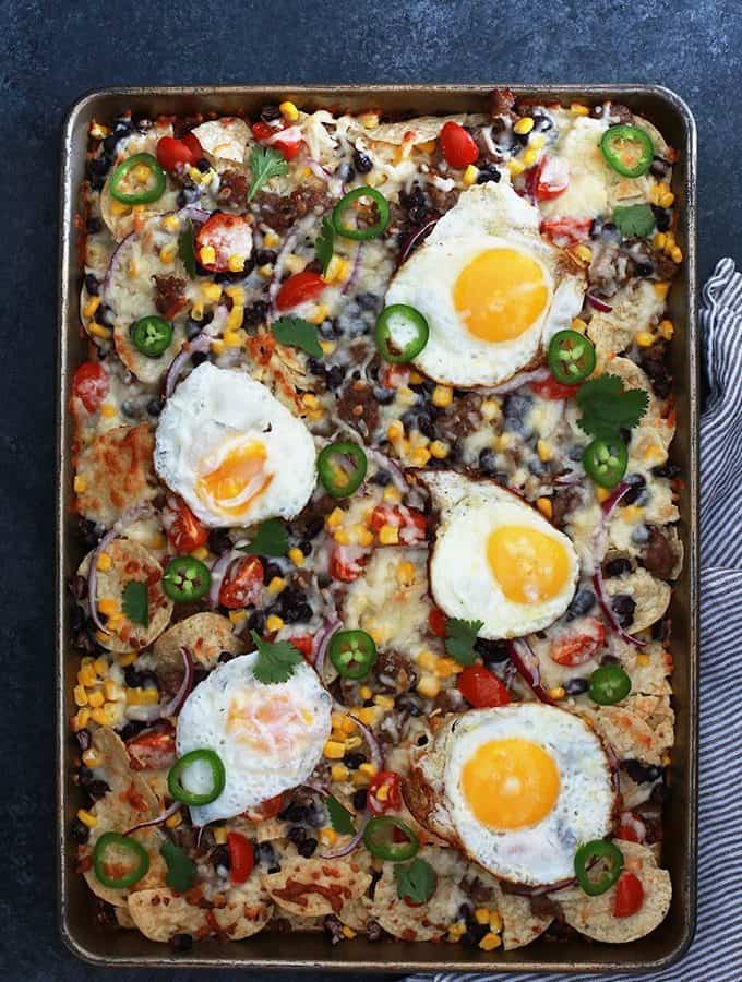 Huevos Rancheros Sheet Pan Nachos