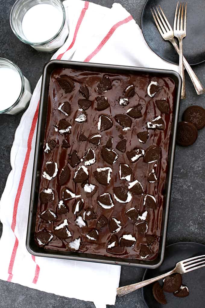 Oreo Stuffed Red Velvet Brownies Melanie Makes