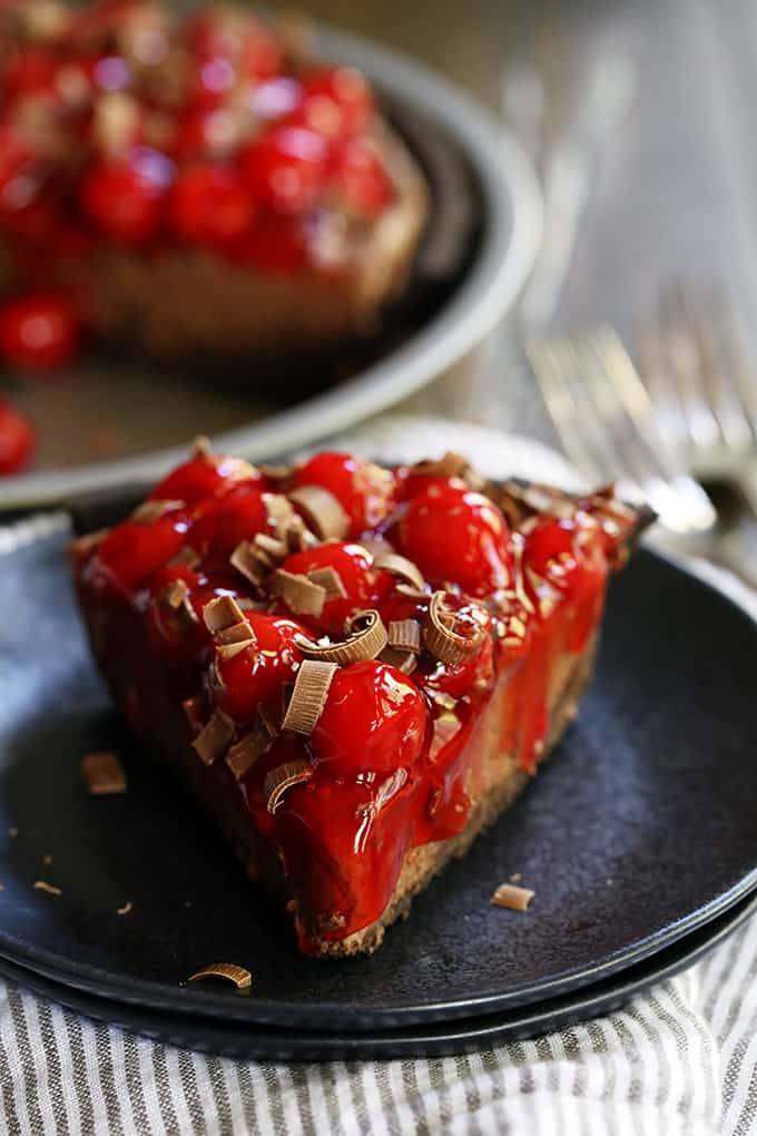 Black Forest No Bake Cheesecake - Melanie Makes