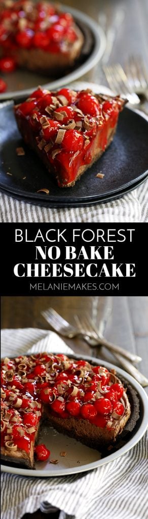 My Black Forest No Bake Cheesecake takes just 10 minutes to prepare and is an absolute must for chocolate lovers!