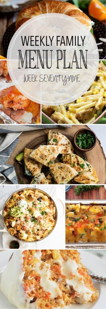 Weekly Family Meal Plan 79 | Melanie Makes