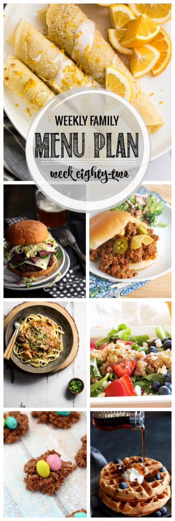 Weekly Family Meal Plan 82 | Melanie Makes