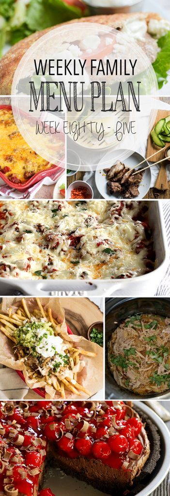 Weekly Family Meal Plan 85 | Melanie Makes