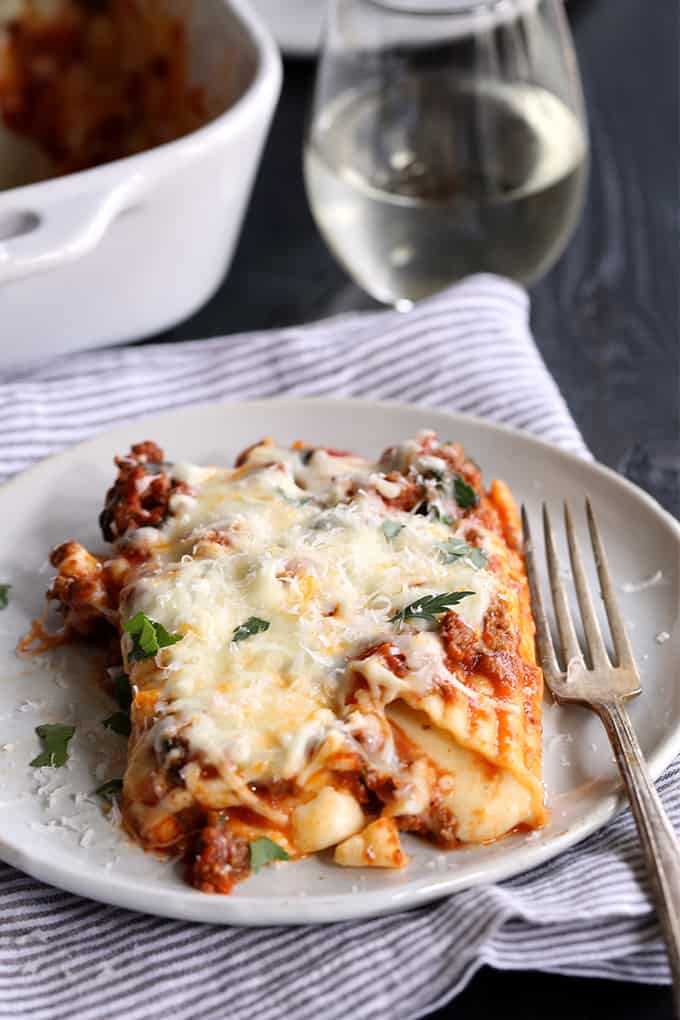 String Cheese Manicotti - Melanie Makes