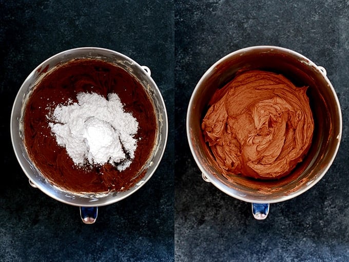 This decadent, five ingredient Dark Chocolate Buttercream Frosting takes just five minutes to prepare. You'll never stray towards the aisles of canned frosting again with this recipe in your back pocket.