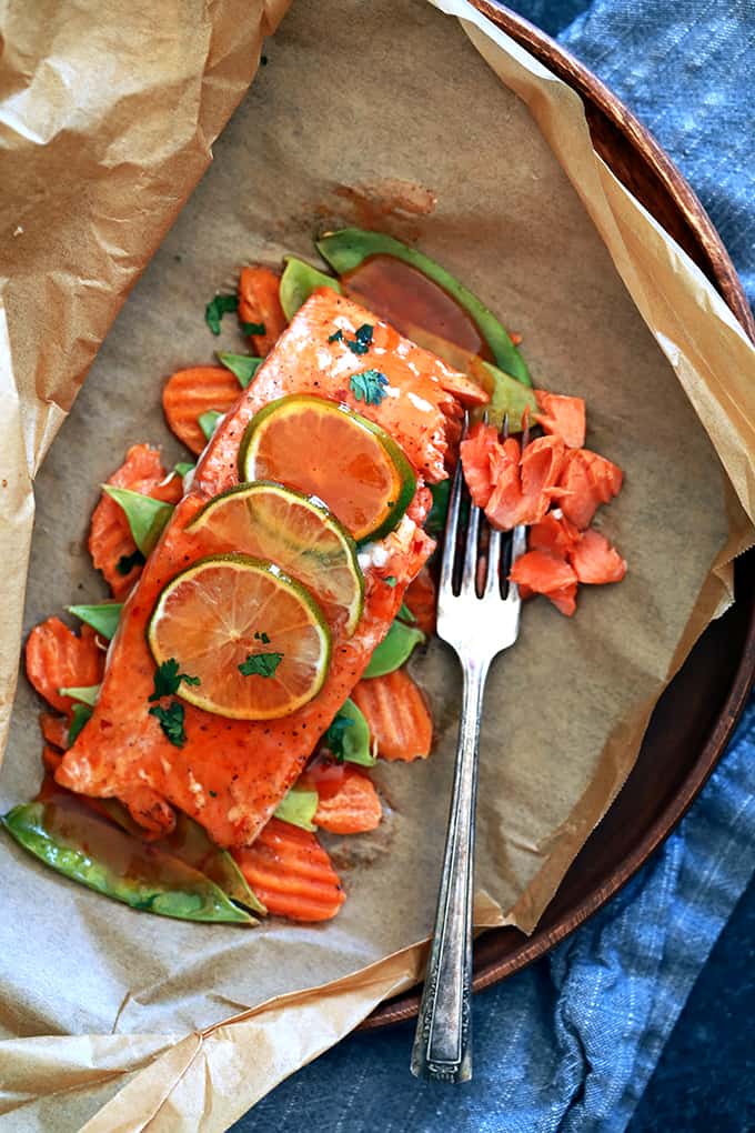 Thai Sweet Chili Glazed Salmon in Parchment  Melanie Makes