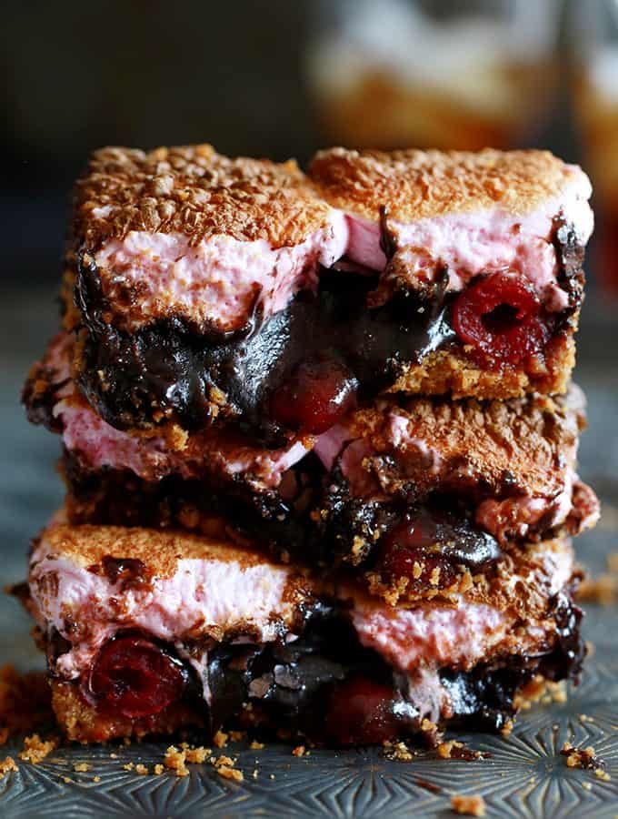 Cherry Cola S’mores Brownies