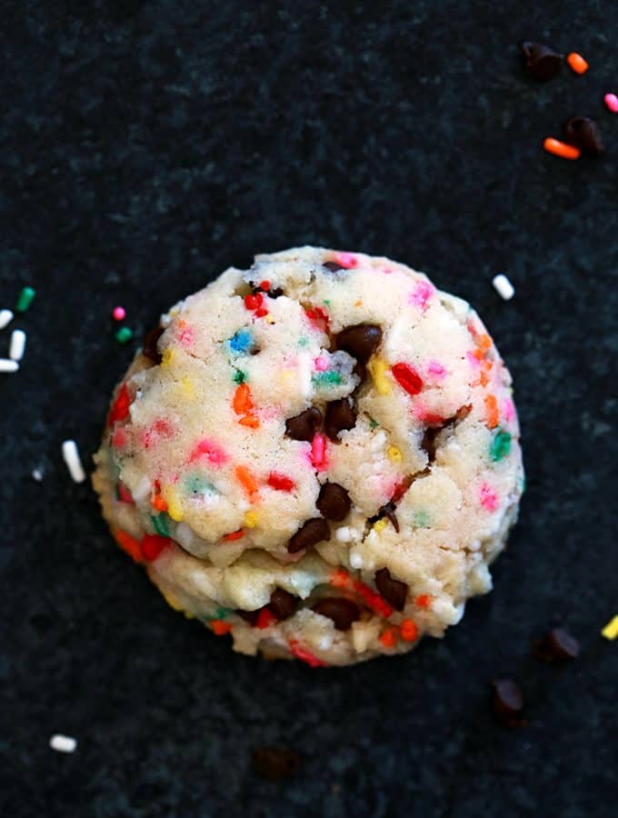 Funfetti Chocolate Chip Cake Mix Cookies