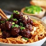 Peanut Butter Pasta and Jelly Meatballs | Melanie Makes