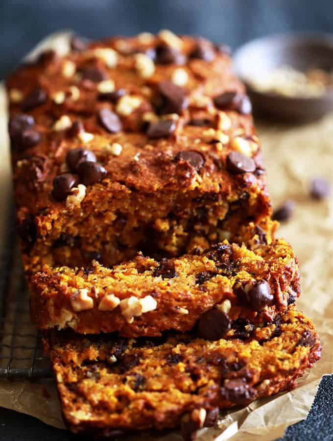 Chocolate Chip Walnut Pumpkin Bread