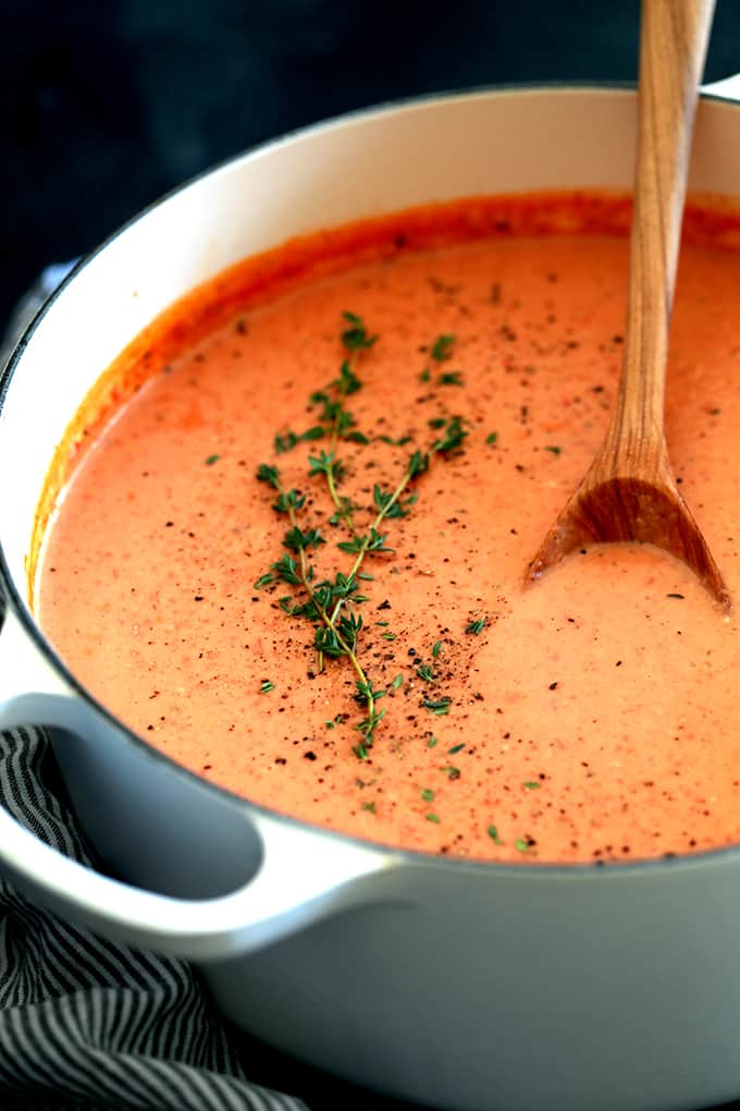 Creamy Tomato Bacon Soup Melanie Makes