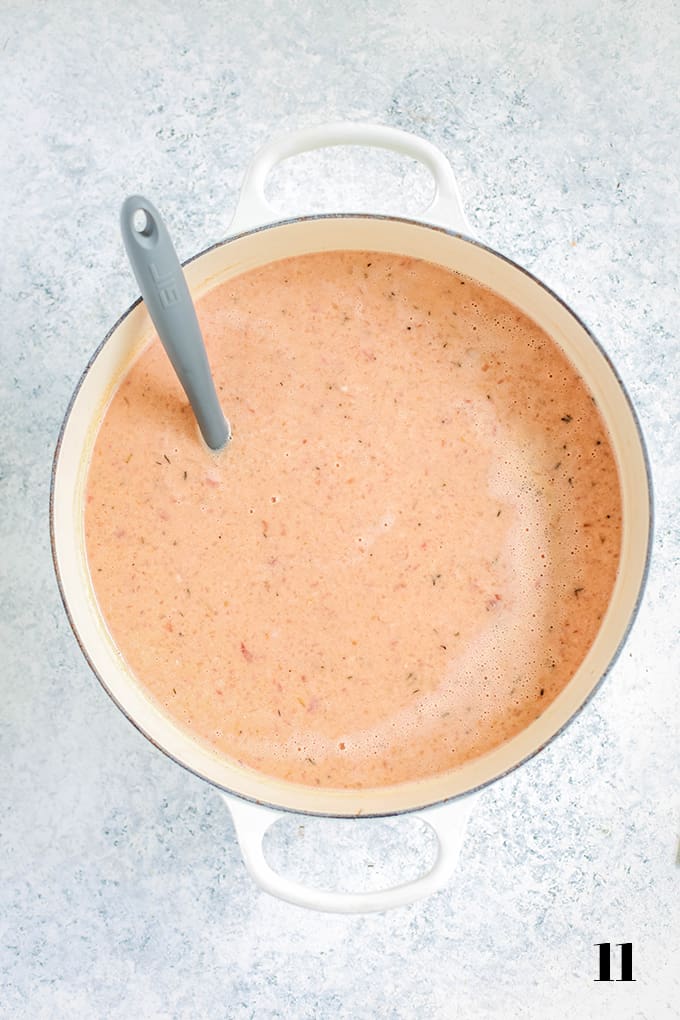 How to prepare Creamy Tomato Bacon Soup, step 11.