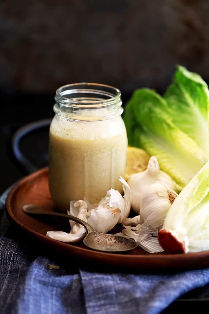 Homemade Caesar Dressing with No Anchovies