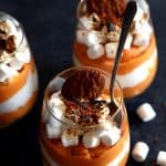 Gingersnap Sweet Potato Mousse with Homemade Marshmallow Fluff | Melanie Makes